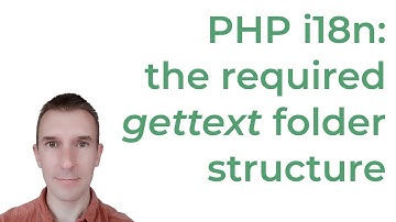 PHP i18n with gettext 3/5: Create the folders to store the gettext translation files