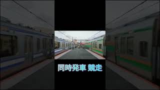 【同時に発車】東海道線 横須賀線 E233系3000番台+E233系3000番台 E217系