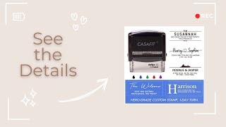 So excited about this personalized address stamp!