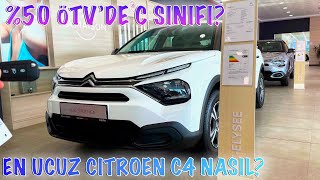 Yeni̇ 2021 Citroen C4 Feel En Ucuzu %50 Ötvde B Segmenti̇ Yeri̇ne C? Citroen Fi̇yat Li̇stesi̇
