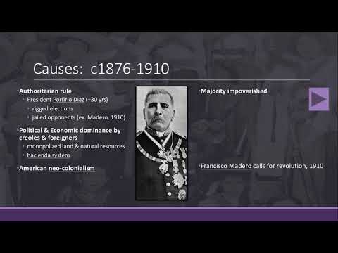 AP:  Causes of the Mexican Revolution