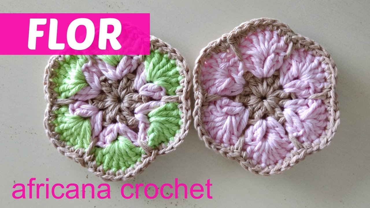 Flor africana crochet