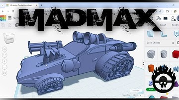 New Tinkercad Sketch Tool In Action! Mad Max Car Concept!!!