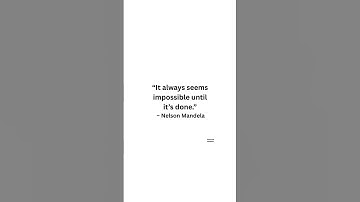 "It Always Seems Impossible Until It’s Done 💥" #dailyquotes #motivation #selfgrowth #english