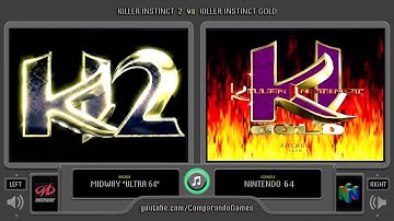 Killer Instinct 2 (Arcade vs Nintendo 64) Side by Side Comparison (Killer Instinct Gold)