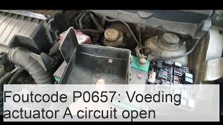 Foutcode P0657 Voedingscircuit Actuator A Circuit Open - Auto 24 Stekkers