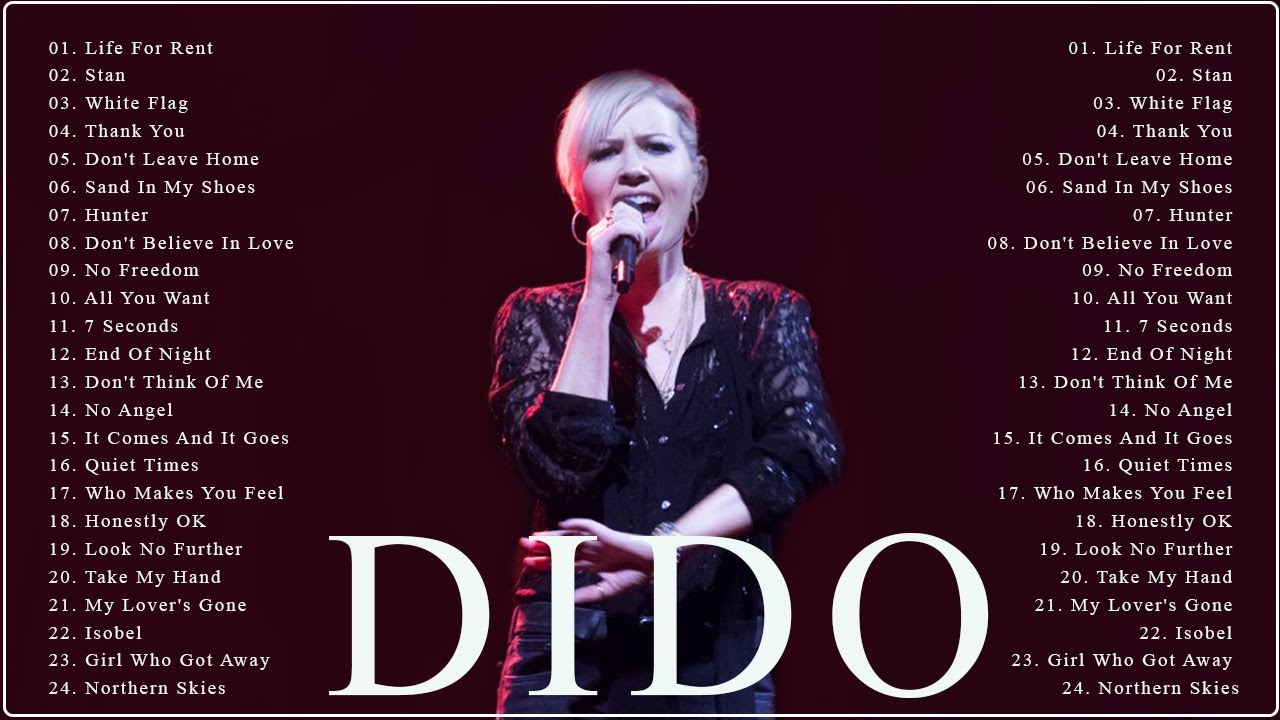 Dido Greatest Hits 2021 Best of Dido Playlist Full Album 2021 YouTube