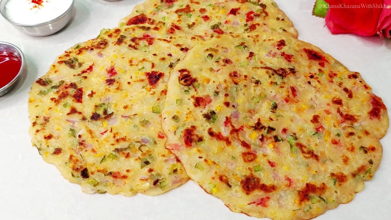 सूजी और चावल के आटे का चीला Suji Chawal ke Aate ka Chilla Recipe | Chawal ke Aate aur Suji ka Cheela