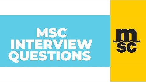 MSC Interview question | ETO Interview questions MSC