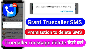 Grand Truecaller SMS permission to delete SMS problem | Truecaller Ka Message Kaise Delete Kare