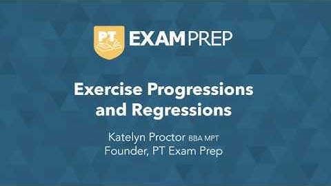 Webinar — Exercise Progressions and Regressions