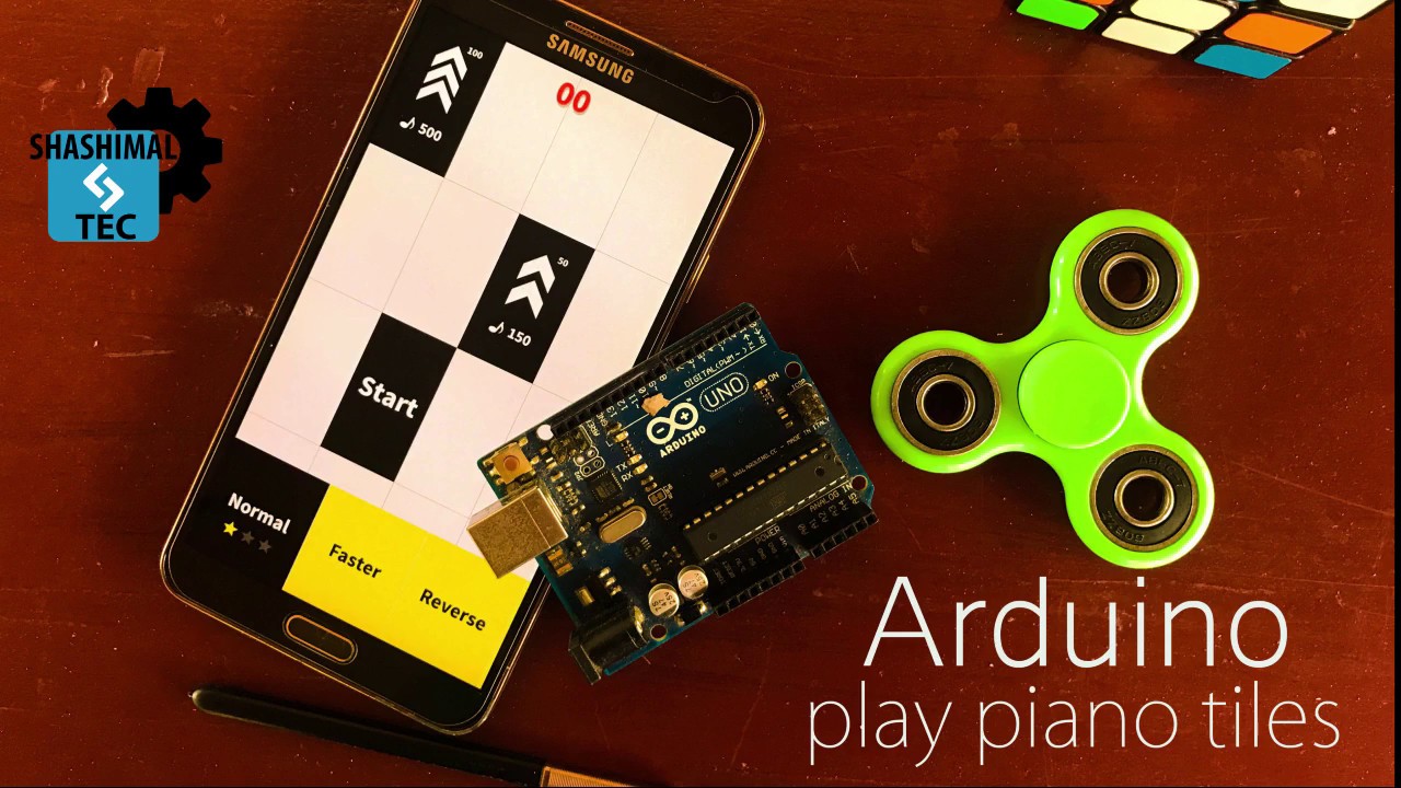 Arduino plays piano tiles using MATLAB - YouTube
