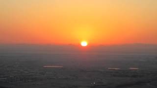 Sunrise from the Top of Burj Khalifa (Filmed by John Jax Rohan Rodriguez)