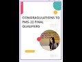 Congratulations to PMS-22 final qualifiers | Tips and Tricks to Ace PMS with PMS-21 Interview Topper