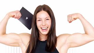 BICEP CHECK! Muscular Girl Flexes & Reacts to Jack Harlow