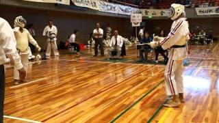 1-й Бой в личке Куклина Антона 14-15 лет на 28-ом Чемпионате Японии по Косики каратэ. Победа