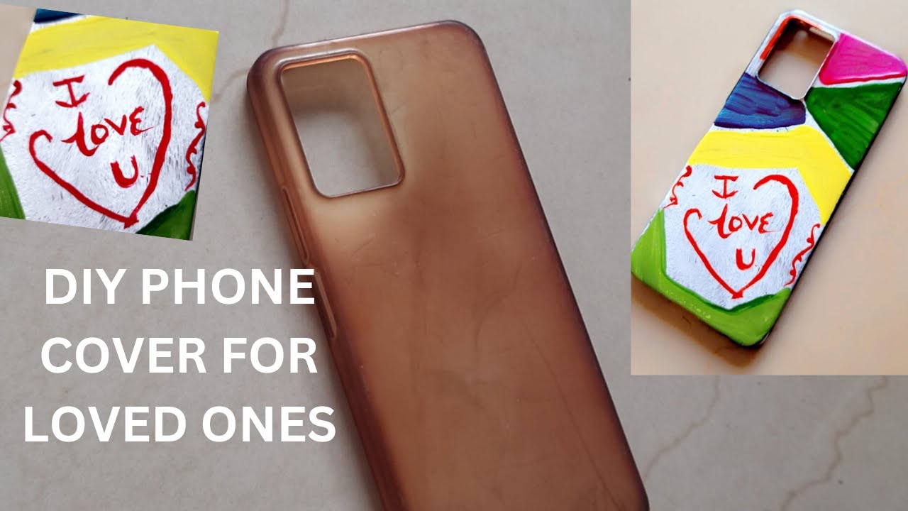Diy / Reuse old mobile phone cover / Paint on phone cover craftvideos