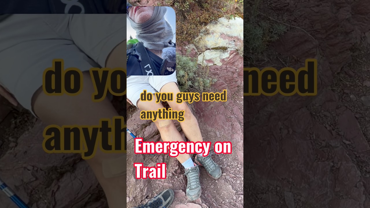Emergency on Hiking Trail in Glacier National Park 😳🙏 #helpingothers #adventure #hikingadventures