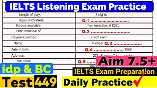 IELTS Listening Practice Test 2024 with Answers [Real Exam  449 ]