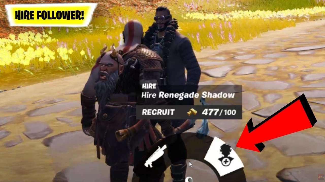 how-to-hire-in-fortnite-2023-hire-fortnite-npc-hire-follower