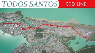 First Person Train Ride - Todos Santos Light Rail Red Line (Cities: Skylines 1)