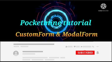 Pocketmine tutorial #4.5: CustomForm & ModalForm (FormAPI)