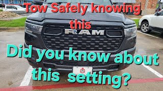 Ram Trailer Brake controller settings. 