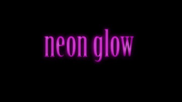 Photoshop CS6 Neon Glow Text Effect Tutorial (how to)