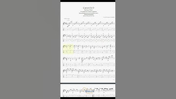 Canon In D by Johann Pachelbel (Baroque Music) for Classcial Guitar with TABs
