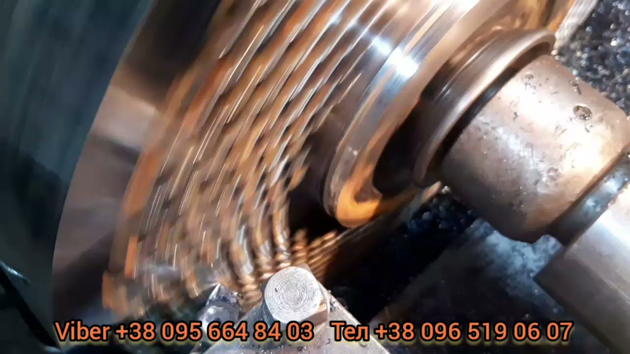 Проточка матрицы 40мм на токарном станке 1к62 - YouTube