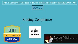 RHIT Exam Prep 039 | Coding Compliance | 💻🎀📚