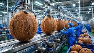 Incredible Coconut Processing: Turning Coconuts into Milk