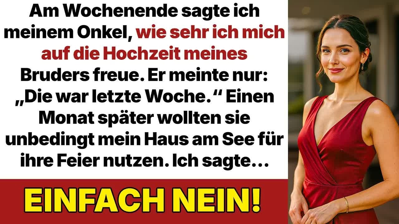 Mein Bruder lud mich nicht ein  Einen Monat später wollte er mein Seehaus nutzen…