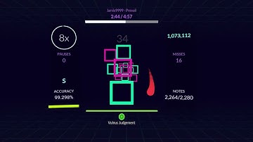 [Rhythia] Prevail + (115%) | 99.106% 42 MISS | random pass (22*)