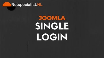 joomla single login