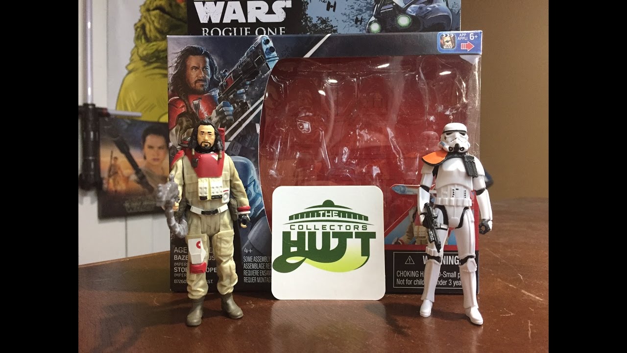 Star Wars Rogue One 3.75/" Baze malabus vs IMPERIAL STORMTROOPER Action Figures
