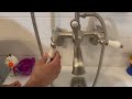 How to fix a leaking tub faucet.