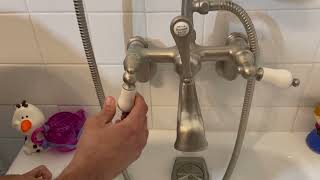 How to fix a leaking tub faucet.