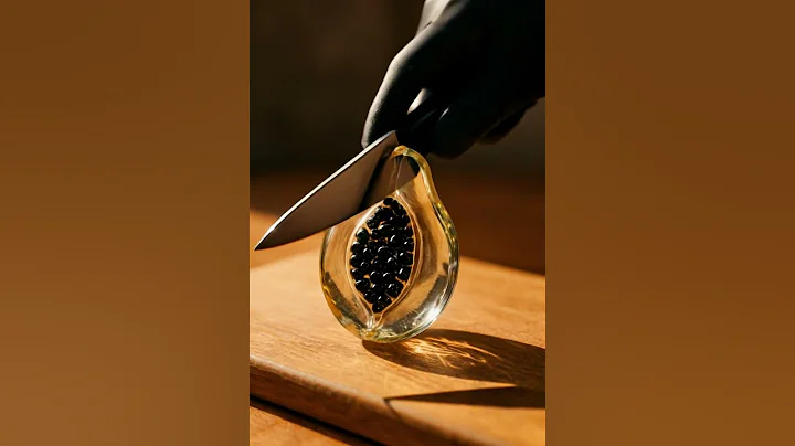 Relaxing Glass Papaya Cutting ASMR with Soothing Sounds #asmr #asmrsounds #asmrvideo #ai