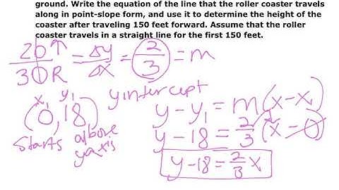 Point-Slope Form - Word Problem #2
