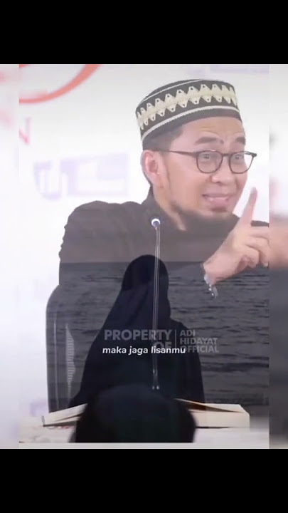 jaga lisan mu untuk tidak menyakiti hati orang lain#ustadzadihidayat