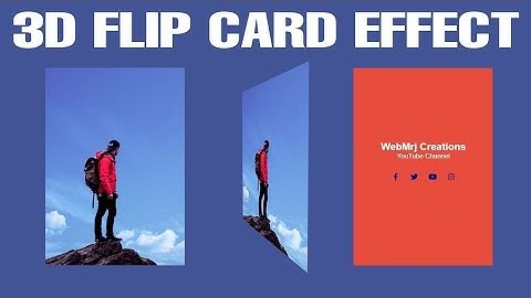 How To Create 3D Flip Effect In HTML And CSS | Flip Card Design HTML And CSS Tutorial | Md Shad Khan