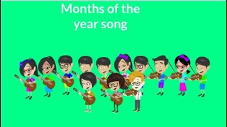 Months of the Year song Nursery Rhymes Kids songs (Vyond Version)