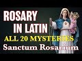 Rosary In Latin 20 Mysteries ✝︎ Sanctum Rosarium