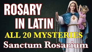 Rosary In Latin 20 Mysteries ✝ Sanctum Rosarium