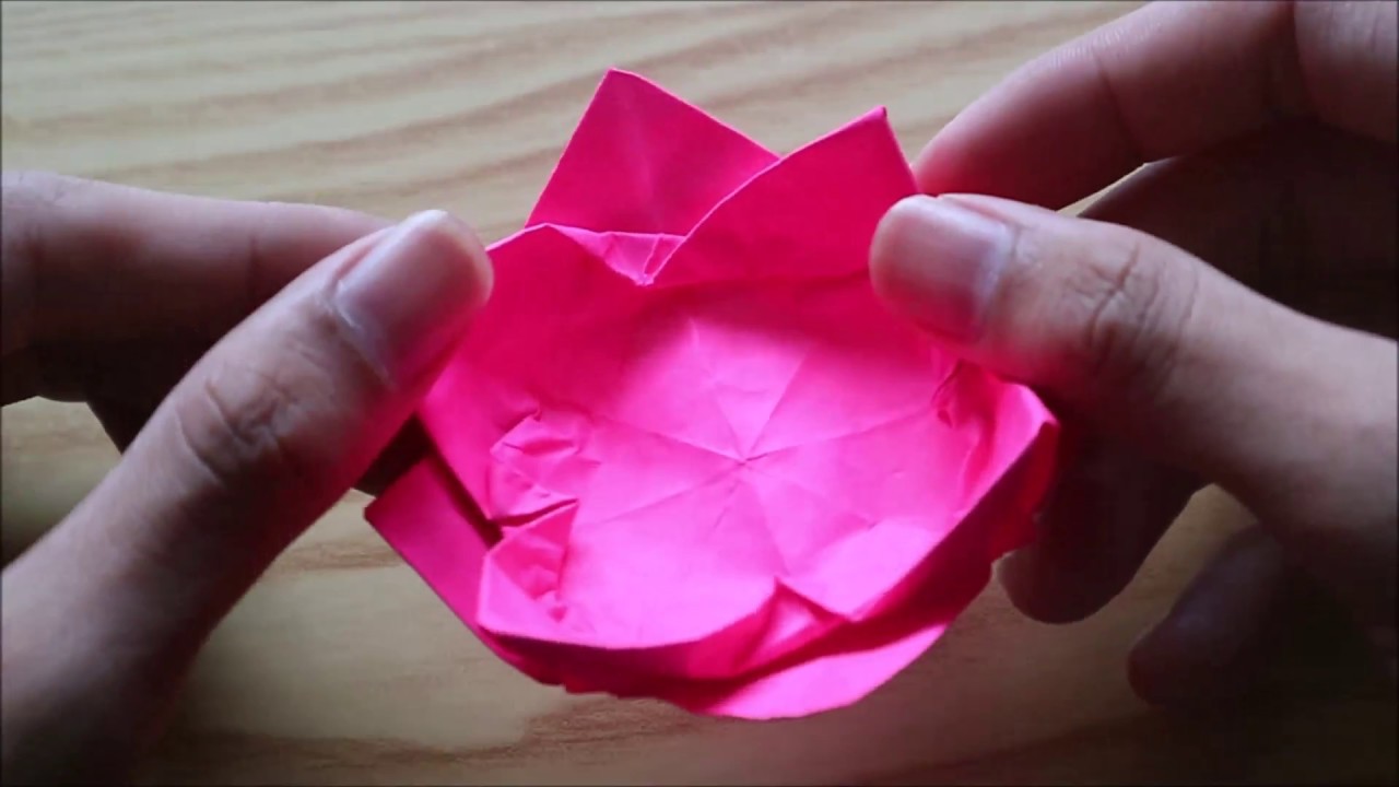 17 Tren Gambar Origami Bunga Teratai 