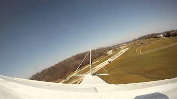 Rear FPV Camera - Scratch Built High Wing RC Airplane - GoPro Hero 960 5