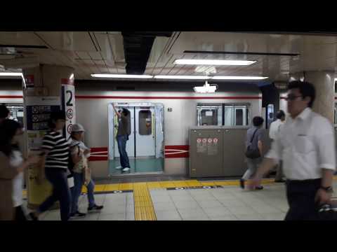 なんとなく電車：東京メトロ新宿三丁目駅：丸ノ内線池袋行き＆荻窪行き到着光景20190813
