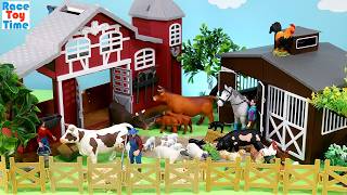 farmyard country cows horse sheep animal figurines