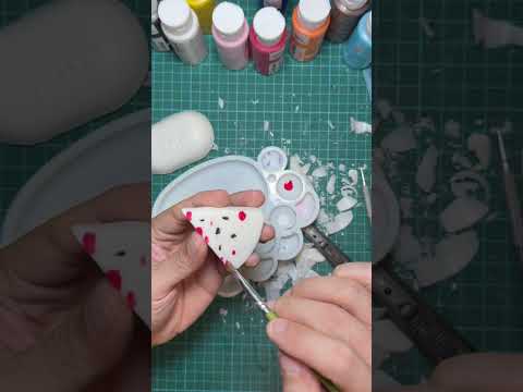 Soap Carving| Watermelon slice Carving #short #soap #soapcarving #soapart #soapcutting #watermelon